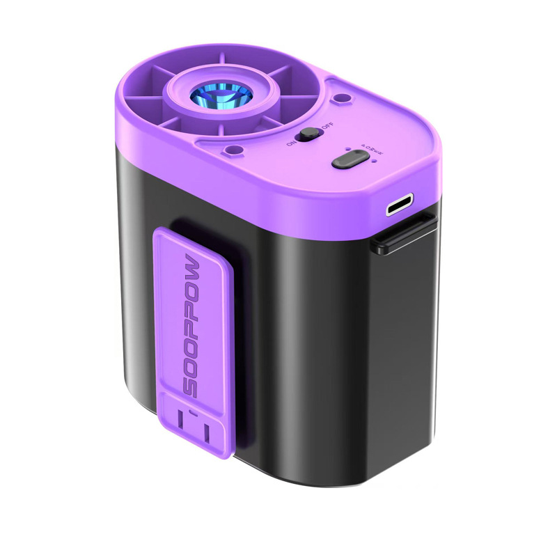 Summer Wear on Waist Cooling and Heat Relief High Speed Small Electric Fan Travel Clip Waist Outdoor Flashlight Portable