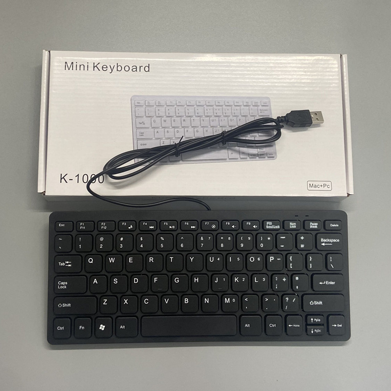 Thin Chocolate Notebook External Wired Keyboard Multimedia USB Interface Keyboard