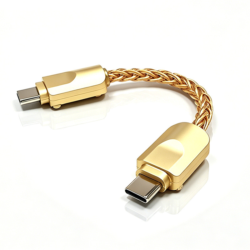 OTG audio cable small tail connection cable Type-C for Apple Android portable DAC decoding earphone audio cable
