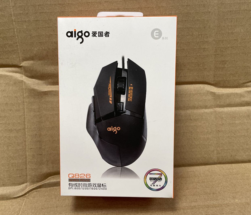 Aigo/Patriot Q822 National Good Thing Business Art USB Wired Mouse for Computer School Unit Hotel Procurement