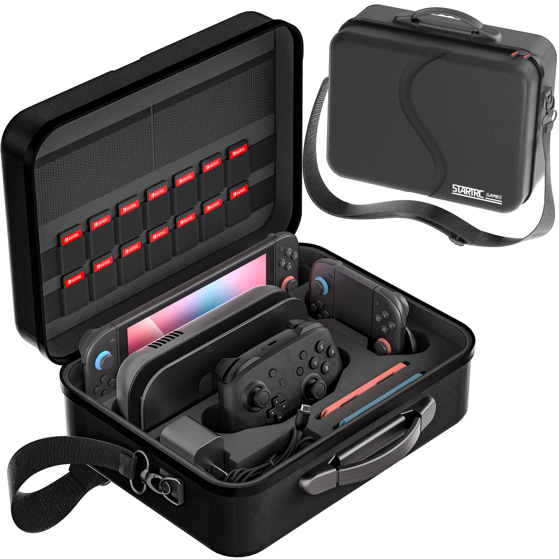 Applicable to Switch2 Storage Bag Multifunctional Game Handle Protective Bag Game Console Hard Shell Crossbody Bag