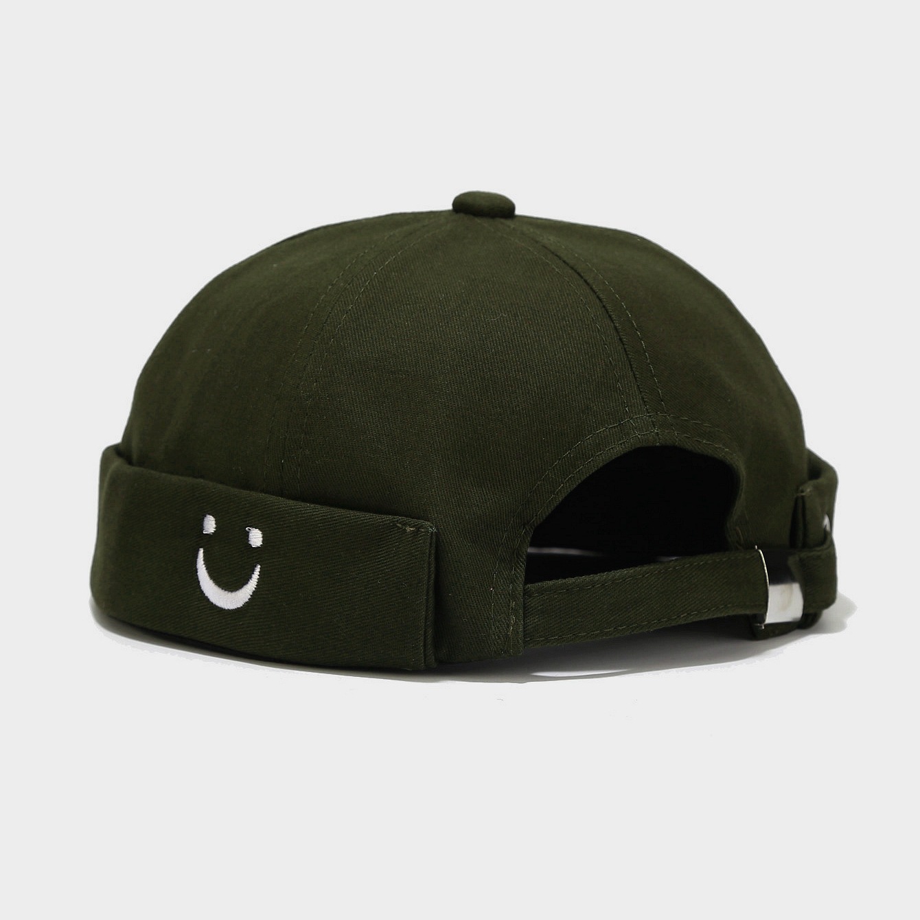 New Mountain Peak Embroidery Landlord Cap for Men, Round Top Hip-Hop Street Dance Cap, Women's Street Skull Cap