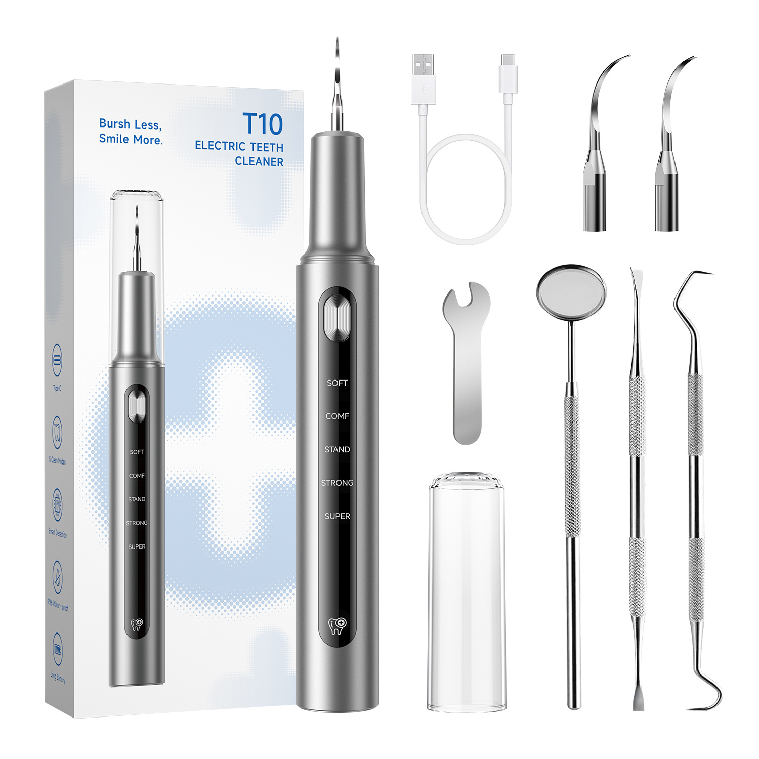 Yue'er Wanwan ultrasonic tooth cleaner, removes tartar, water flosser, whitening device, electric tooth cleaner, tooth cleaning machine