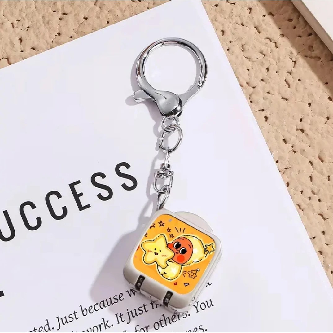 Cute Cartoon Mini Nail Clipper Portable Foldable One-Press Open Keychain
