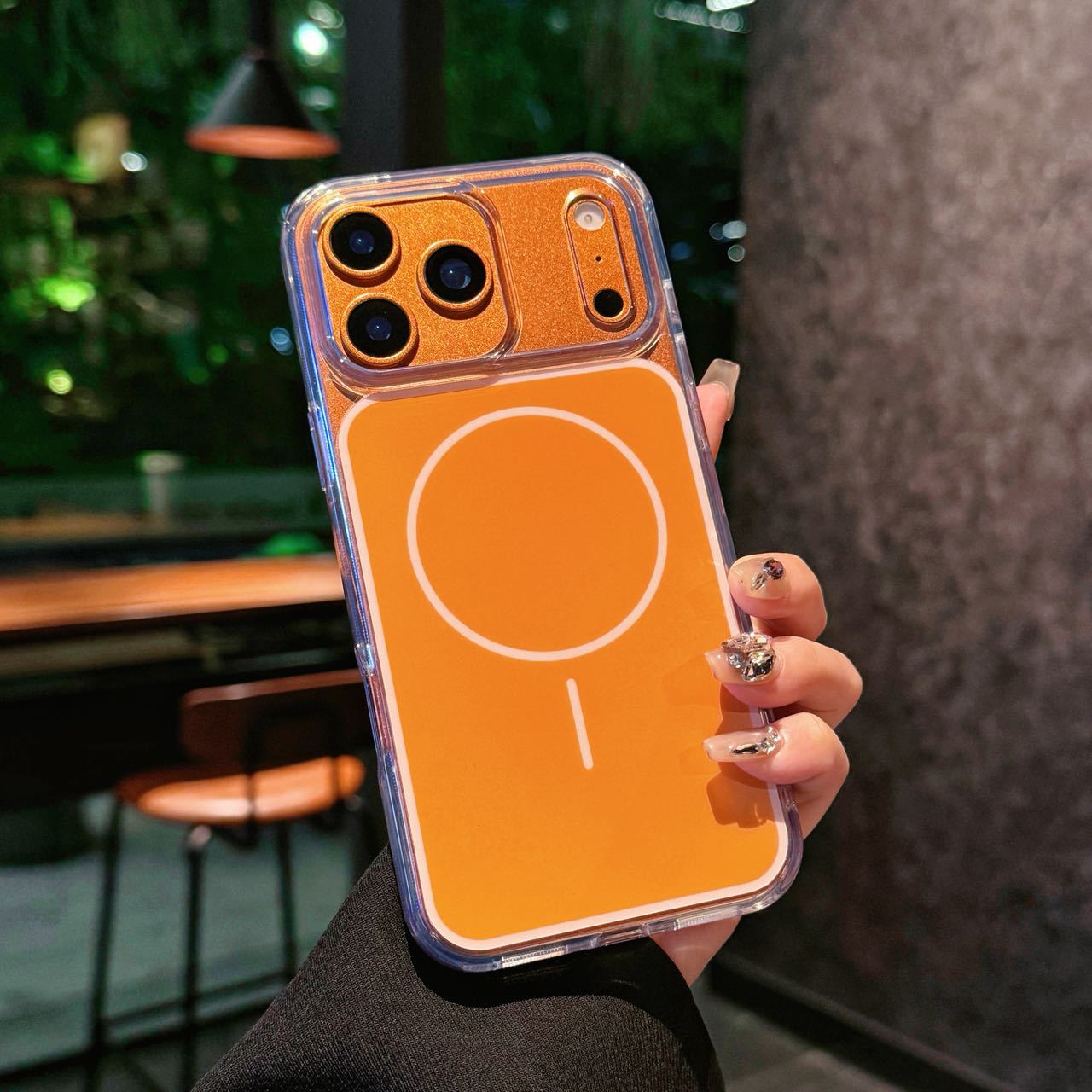 For iPhone 17 Pro Max Contrast Color Dual Layer Magnetic Phone Case Apple 16 Transparent Matte Leica Protective Case