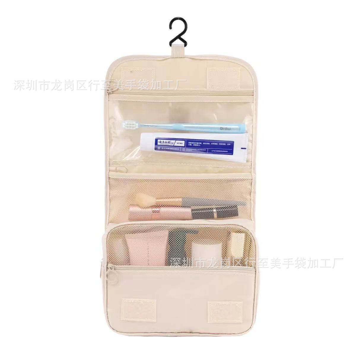 Portable Oxford cloth wash bag makeup bag travel storage bag canvas waterproof large capacity wash bag