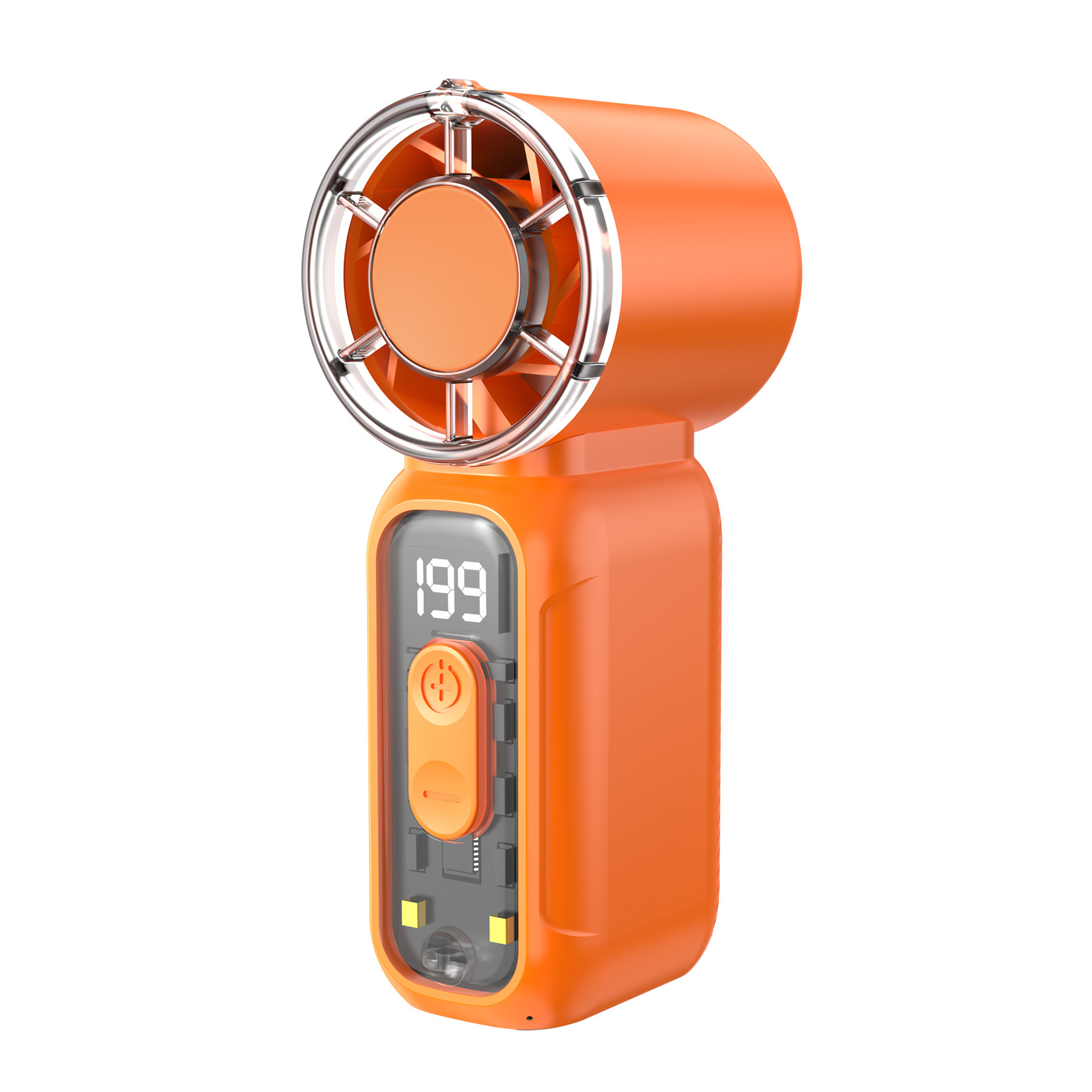 New Mini Handheld Fan Charging Pocket Fan High Wind Small Outdoor Portable High Speed Small Wind Cannon Turbo