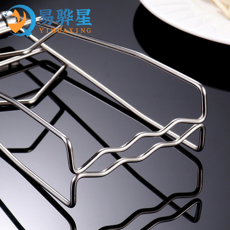 Stainless steel anti-scald multifunctional plate lifter casserole steamer bowl clip kitchen thickened anti-slip bowl clip
