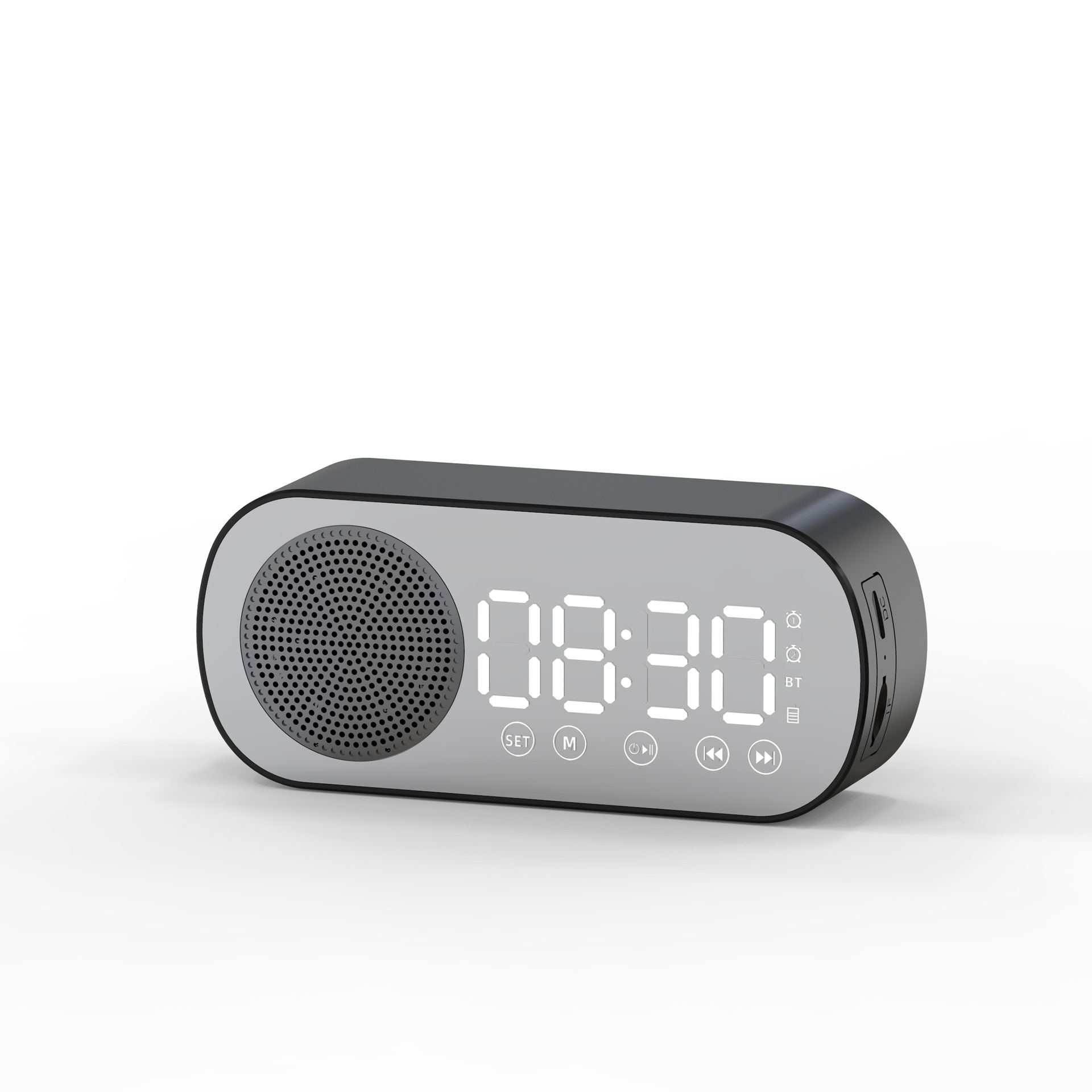 Strictly selected clock speaker Bluetooth speaker gift clock alarm smart speaker heavy bass card small speaker