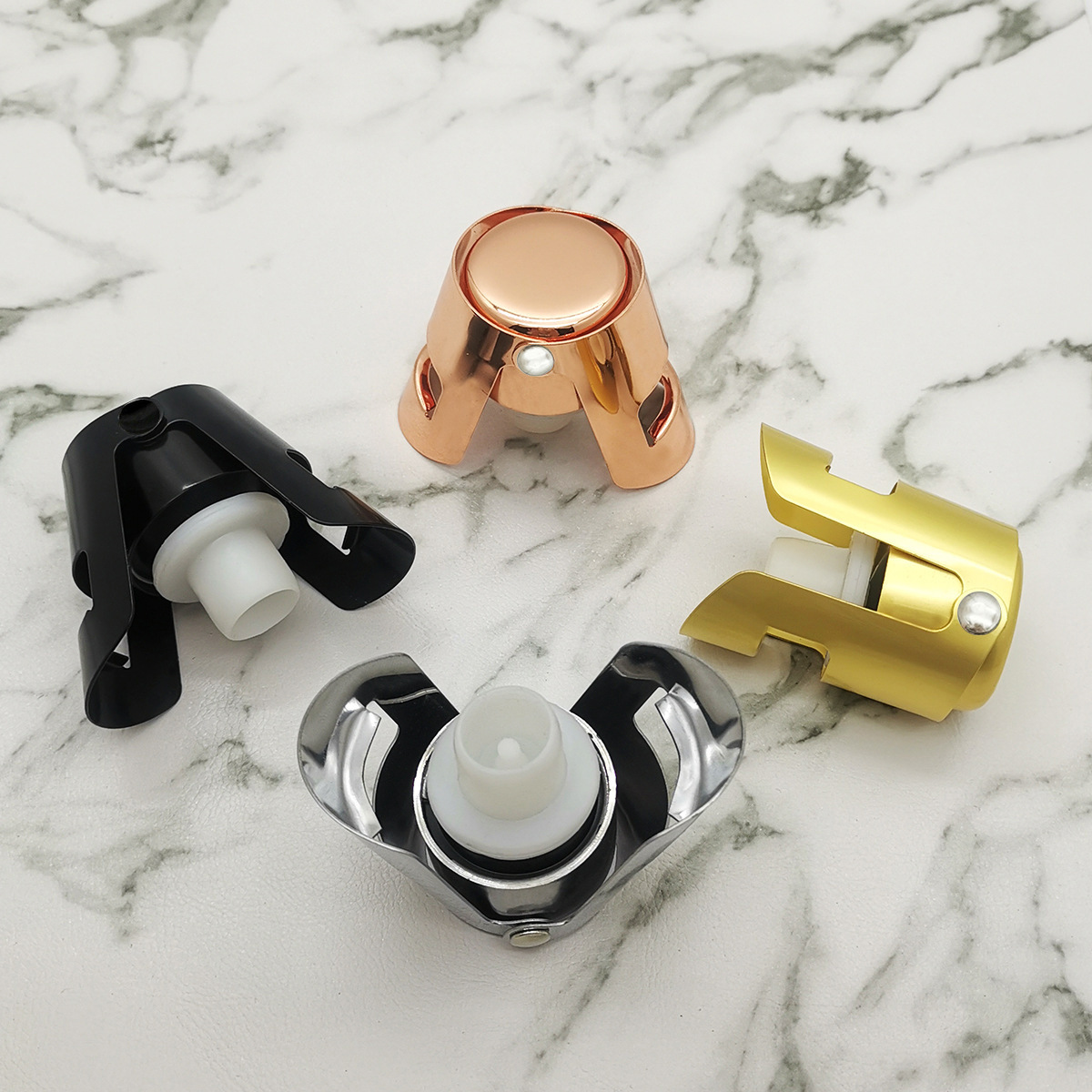 Stainless steel red wine stopper red wine champagne stopper red wine bottle stopper rose gold sand gold opp