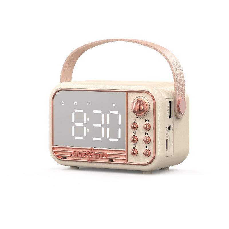 Bluetooth alarm clock audio s11 new portable style desktop alarm clock European style speaker