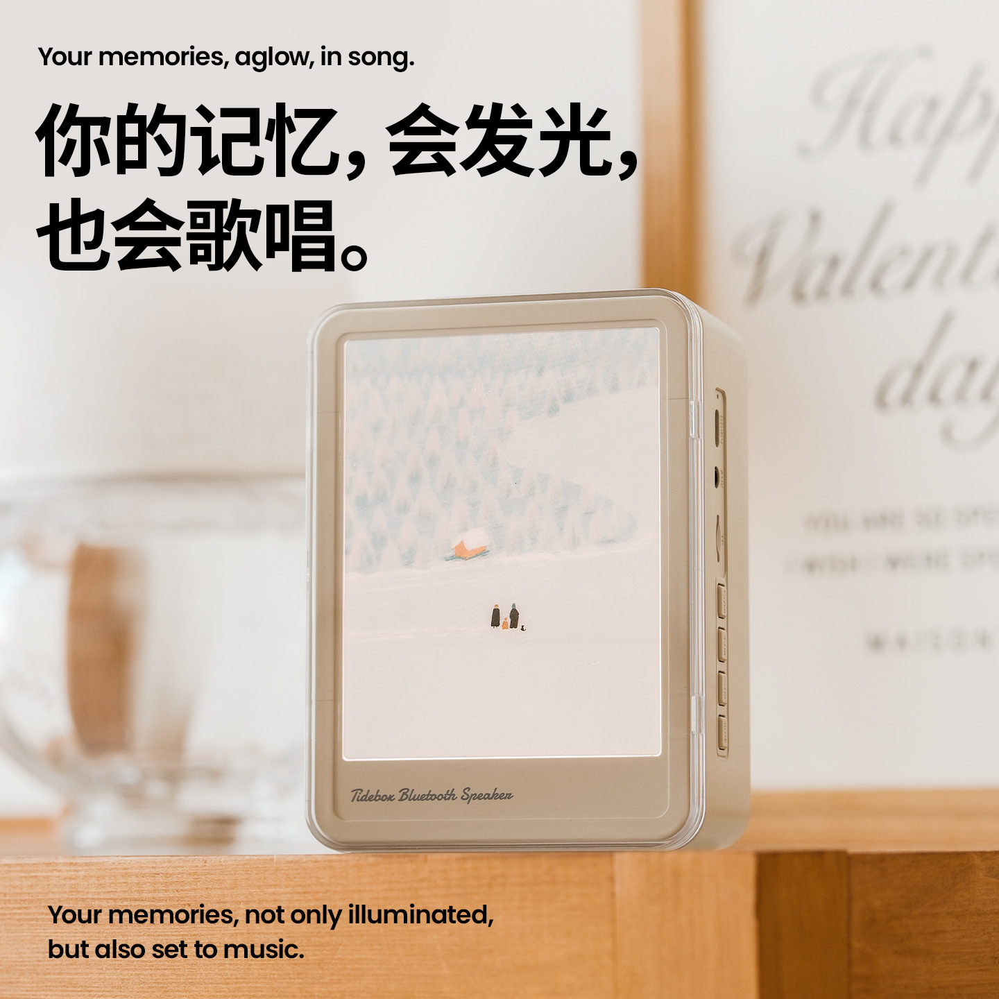 Birthday Gift Bluetooth Speaker for Girlfriend Bestie Practical Night Light Speaker Souvenir