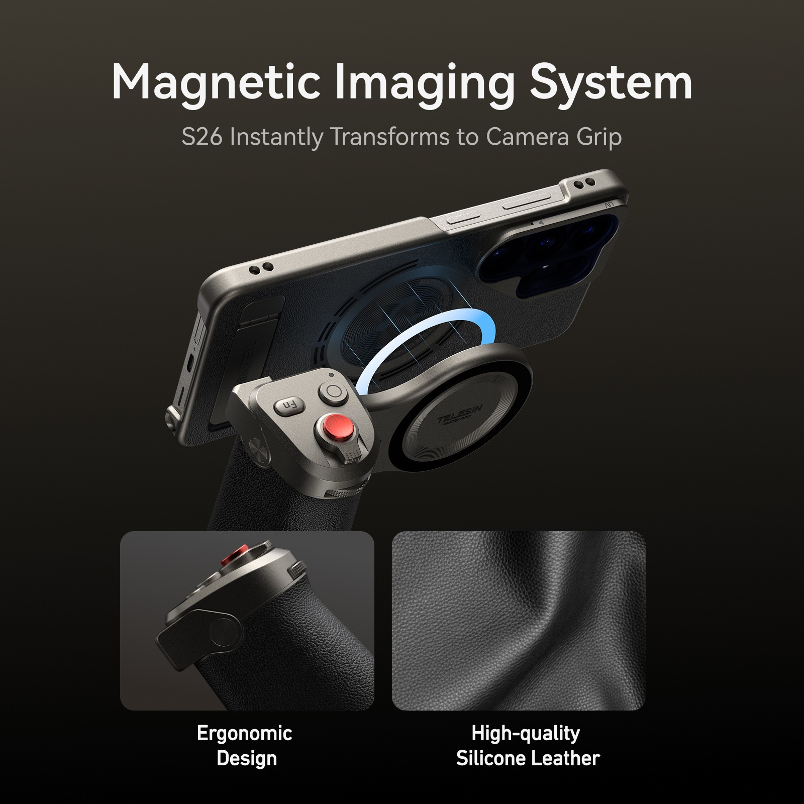 TELESIN Master Phone Photography Kit for Samsung S26 Ultra Phone Shooter