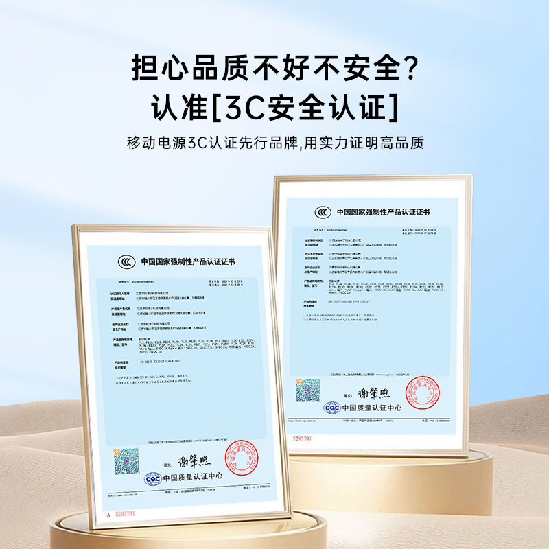 3C certified power bank full protocol 22.5W fast charging large capacity 20000mAh cable fast charging mobile power supply