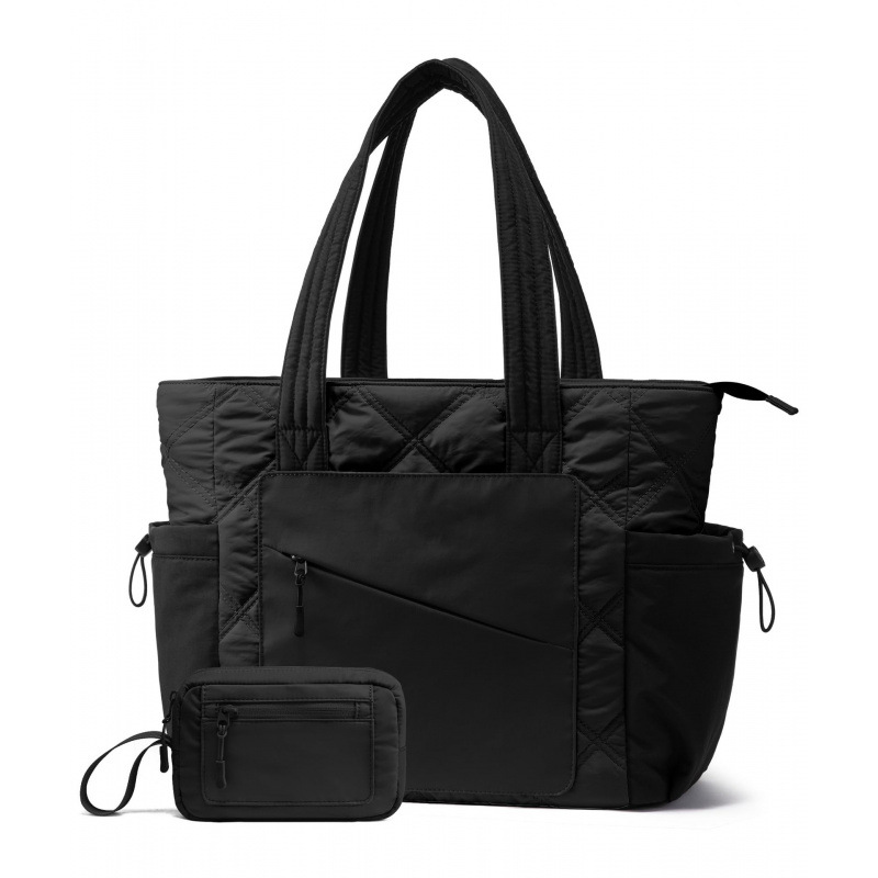 Women's Handbag with Zipper Puffer Handbag, Travel Quilted Nurse Bag, Carry Bag for Women