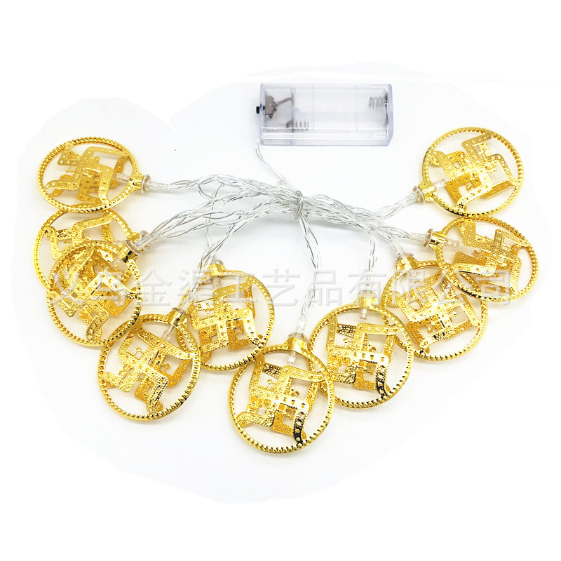 New Indian Diwali Light String LED Festival of Lights Decorative Light String Om Symbol Diwali