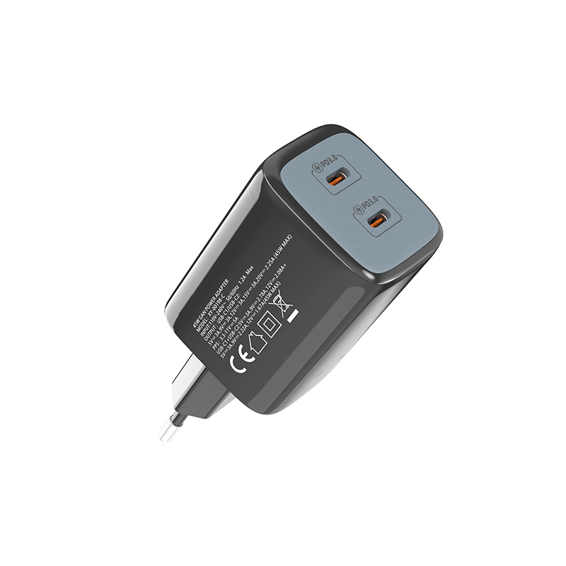 PD45W European standard charger, phone computer tablet GaN GAN power adapter, CE certified charging head