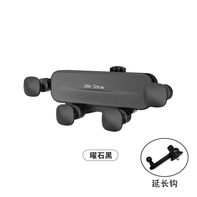 Car Phone Holder Metal Gravity Air Vent Silent Car Universal Snap-On Cartoon Phone Holder