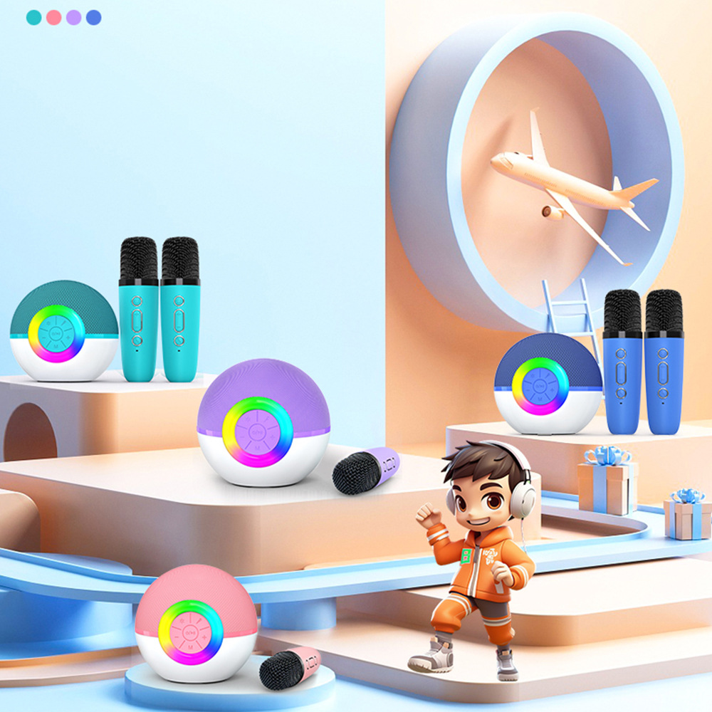 Zongxin T97 Children's Singing Machine Karaoke Bluetooth Speaker Microphone All-in-One Early Education Toy Multiple Voice Modes