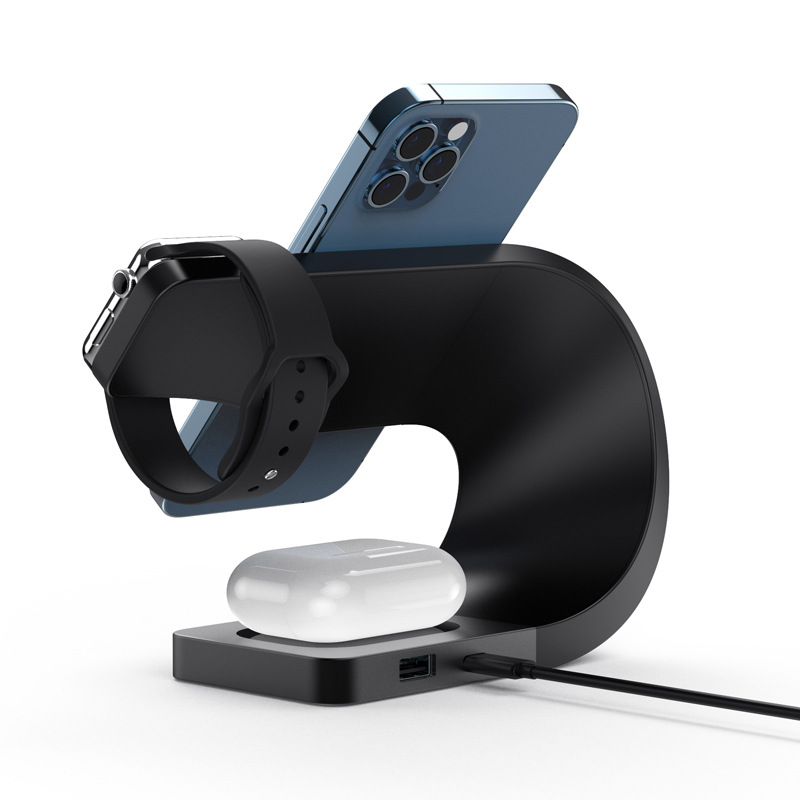 178 Magnetic Wireless Charger for iphone13/12 Phone Earphones Watch Charging Multi-Functional