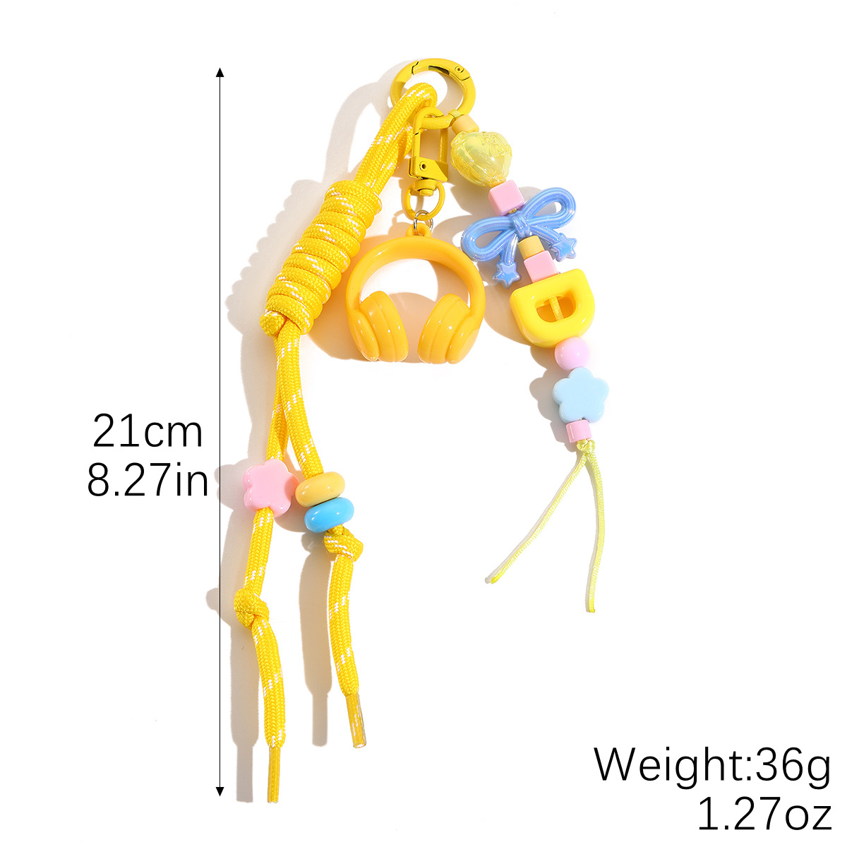 Dopamine hand-woven hanging rope sweet bag pendant multi-purpose woven keychain