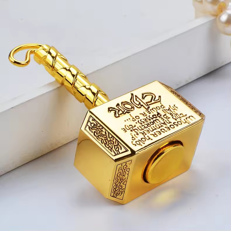 Thor's Hammer Second Generation Finger Spinner Detachable Rotating Metal Gyro EDC Adult Child Handheld