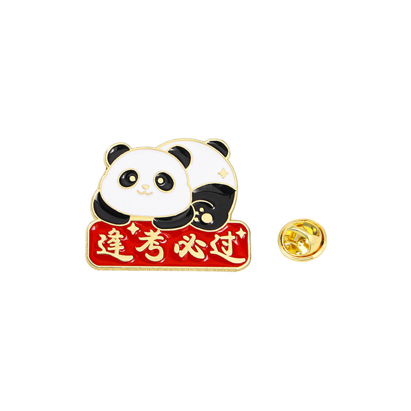 Gold Medal Brooch Graduation Gift Exam Blessing Pass Every Exam Inspirational Text High School College Graduation Badge