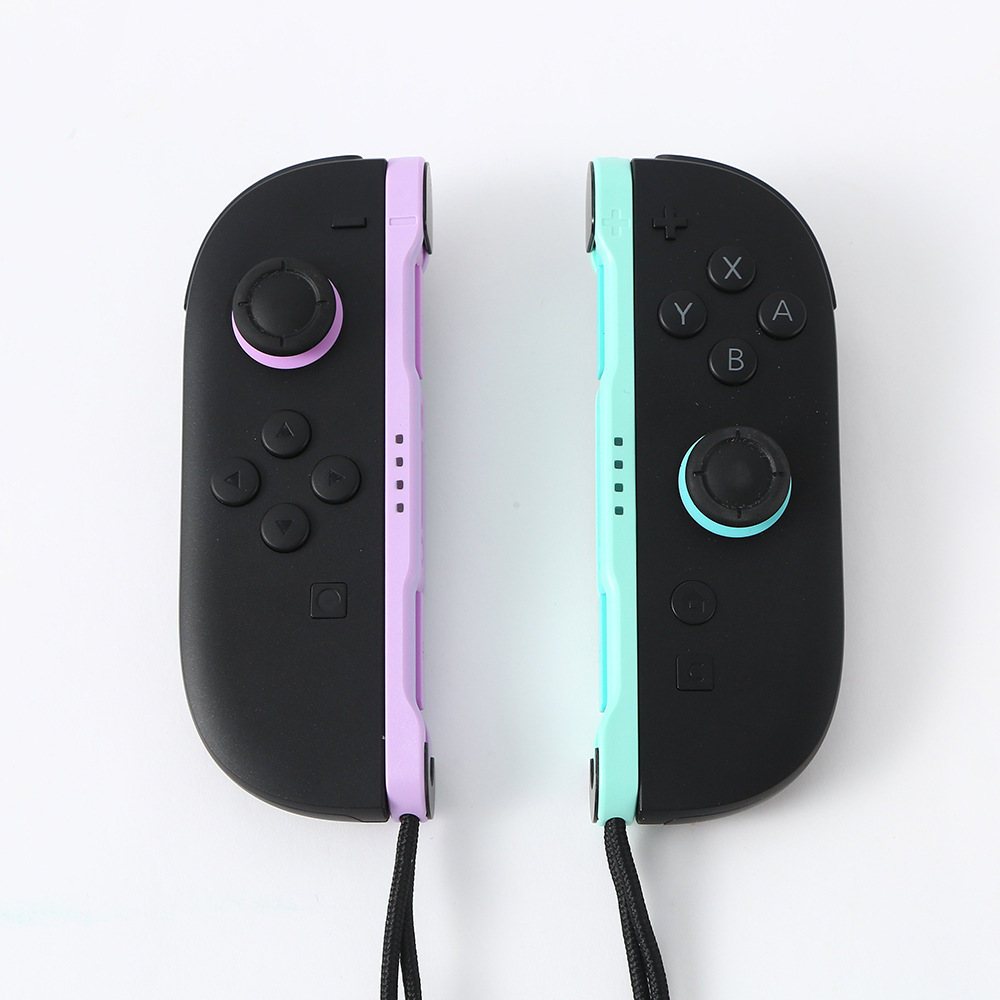 Nintendo Switch Joy-Con Wireless Bluetooth Controller Motion Vibration with Wrist Strap Charging Cable Accessory Set