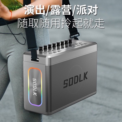 Shenlaike S1128 Digital Sound Card Bluetooth Speaker Outdoor High Power Square Dance Audio Portable Speaker