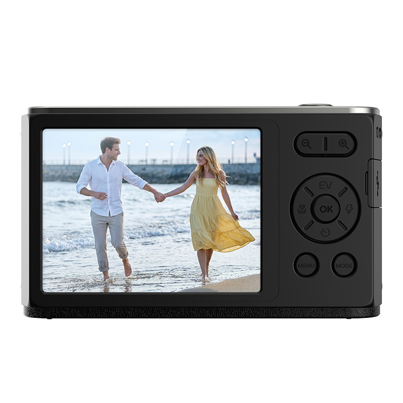 Ordro D16 4K HD Front and Rear Dual Screen Selfie Camera Built-in Fill Light 18x Digital Zoom