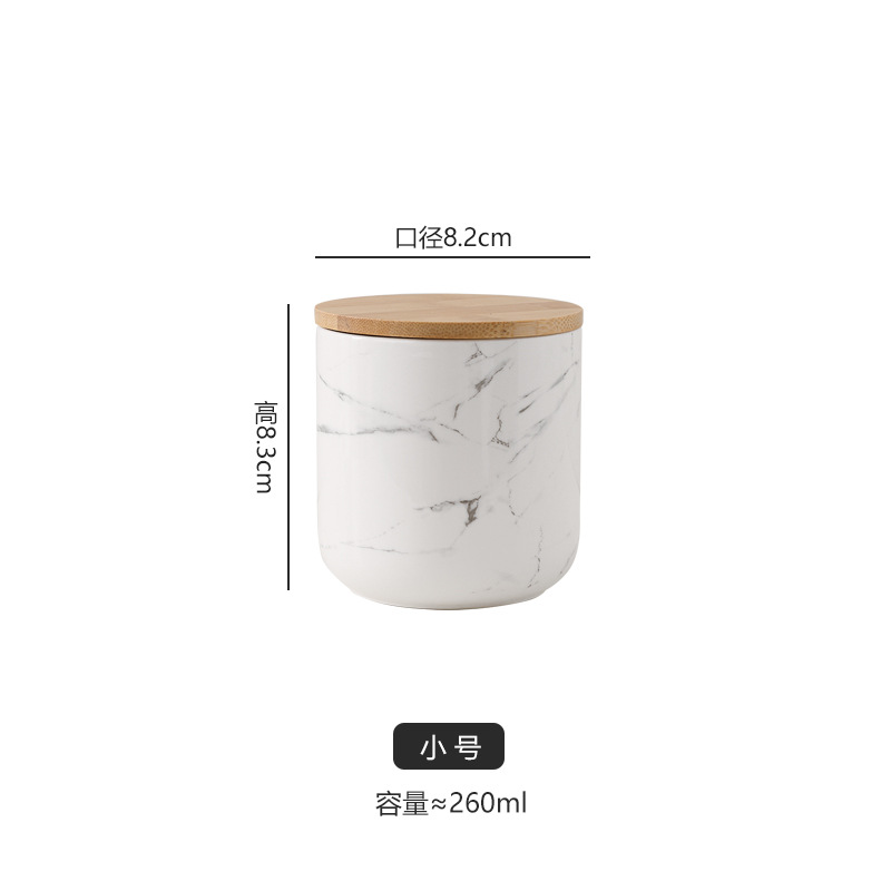 Nordic ceramic airtight jar kitchen grain storage jar food storage jar candy jar coffee tea canister airtight box