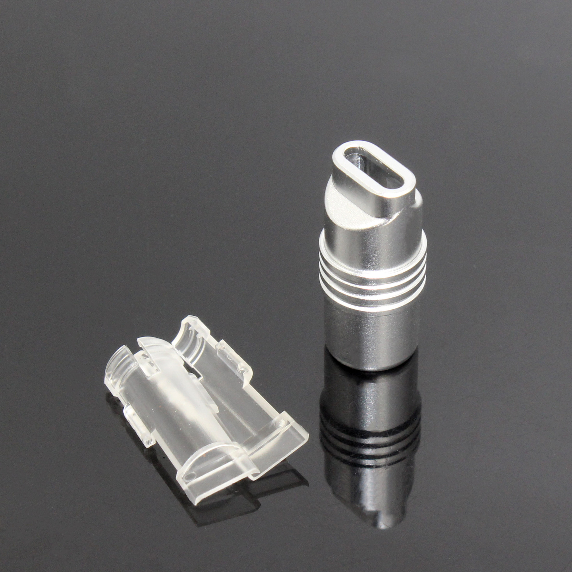 DIY phone plug accessory data cable metal Type-C Apple shell aluminum alloy material with glue-free cable clip