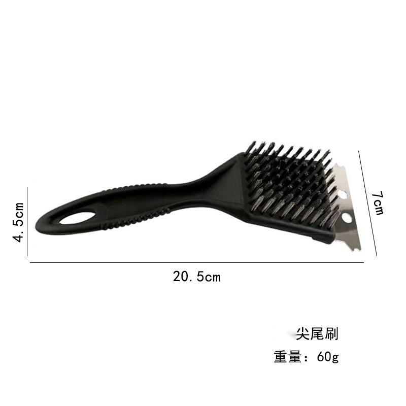 Special BBQ Grill Cleaning Brush Grill Rack Brush Grill Net Kitchen Tool Steel Wire Outdoor Stainless Steel Wire Brush