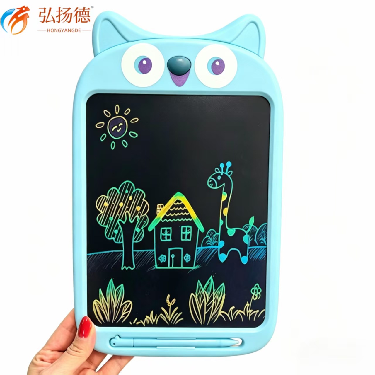 2026 new 10-inch children's graffiti writing board color large drawing board electronic hand-painted board hard card sleeve