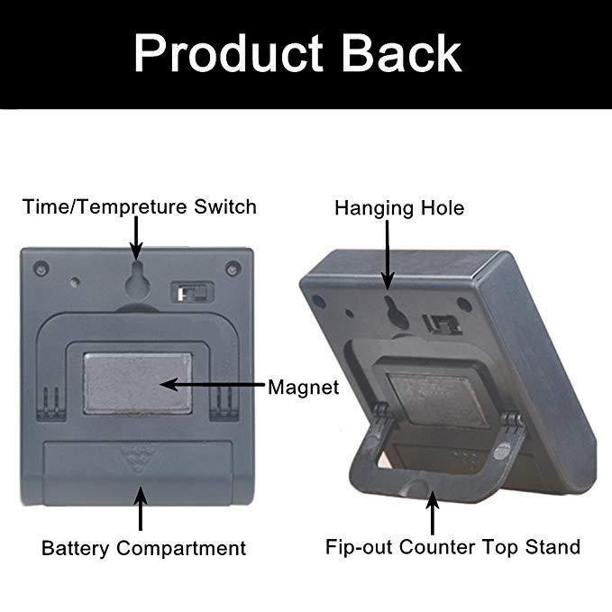 Kitchen Digital Probe Thermometer Digital Display BBQ Thermometer Food Thermometer Electronic Timer