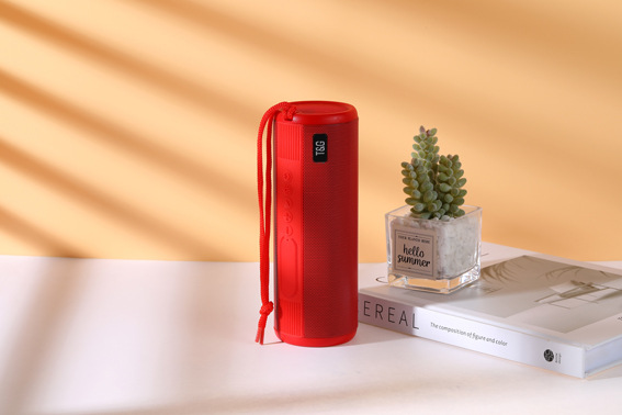 Cylindrical Iron Mesh Metal Texture Flashlight Bluetooth Dual Horn Speaker Outdoor Portable TG635