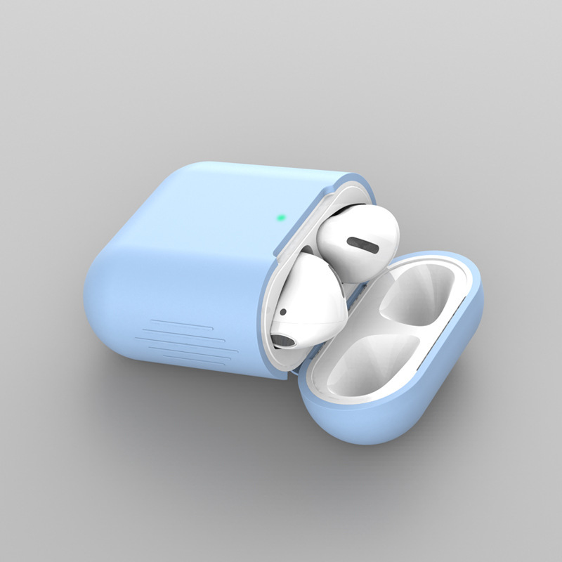 Suitable for Apple AirPods Headphone Case Protective Cover 1/2 Generation Universal Headphone Case Bluetooth Headphone Silicone Protective Case