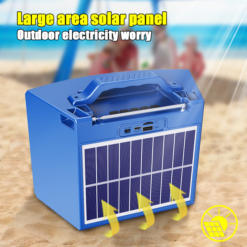 Solar Audio Bluetooth Heavy Bass Good Sound Quality Desktop Portable Convenient Speaker Stereo