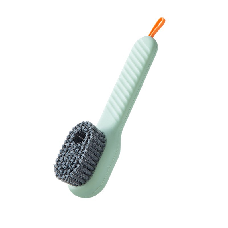 Plastic Shoe Brush Multi-Function Shoe Washing Brush Household Press-Type Large Soft Bristle Laundry Cleaning Brush Non-Damaging