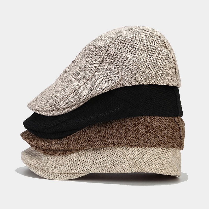 2026 Spring New Plain Beret for Women, Casual Painter Cap, Men's Forward Cap