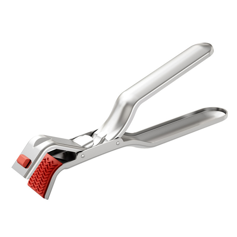 Thickened stainless steel anti-scald clip, non-slip mat, anti-scald bowl holder, plate lifter, kitchen tool