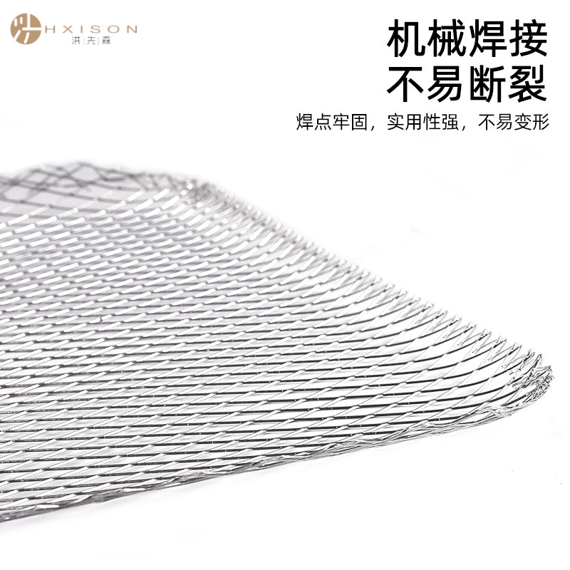 Aluminum non-stick outdoor barbecue net, disposable grill net, barbecue leak-proof snack, baking mat, oven mat, high temperature resistant