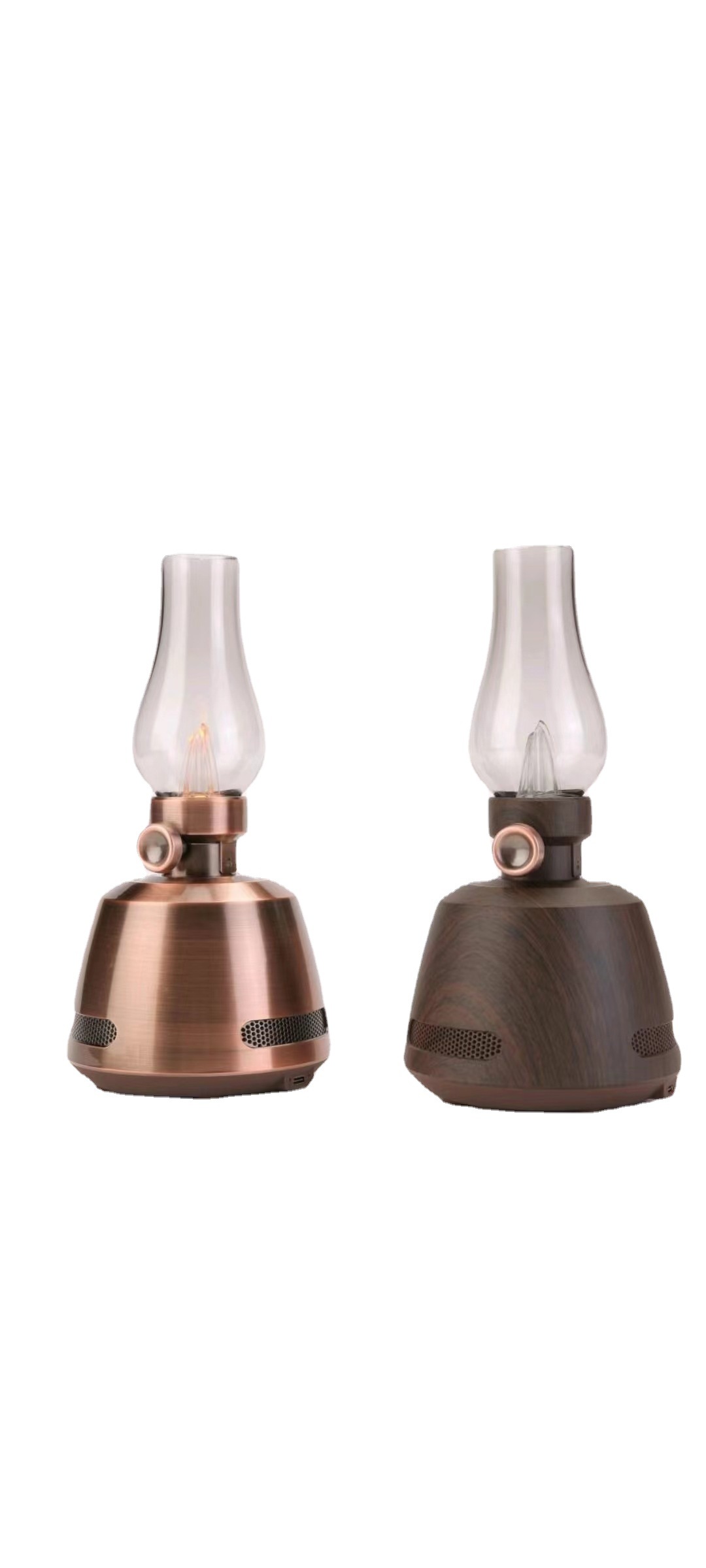 New Outdoor Camping Lantern Atmosphere Light Speaker Flame Kerosene Lamp Bluetooth Speaker