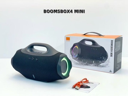 BOMBOX 4 Mini Handheld Outdoor Portable RGB Light High Power Subwoofer Card Slot Bluetooth Speaker