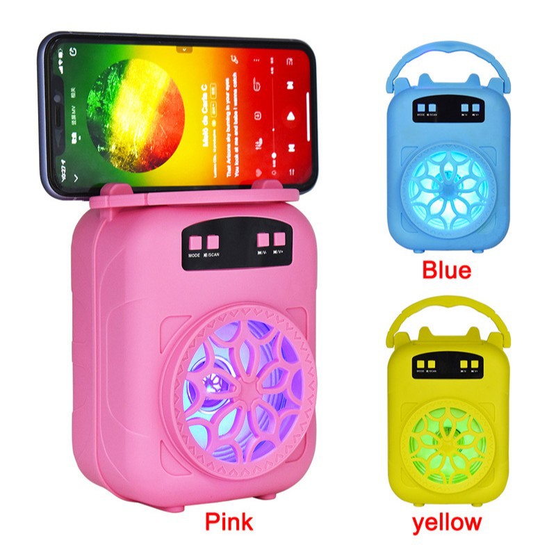 New LM-S376 Bluetooth Speaker Heavy Bass Headphone Wireless Card Slot Audio Subwoofer