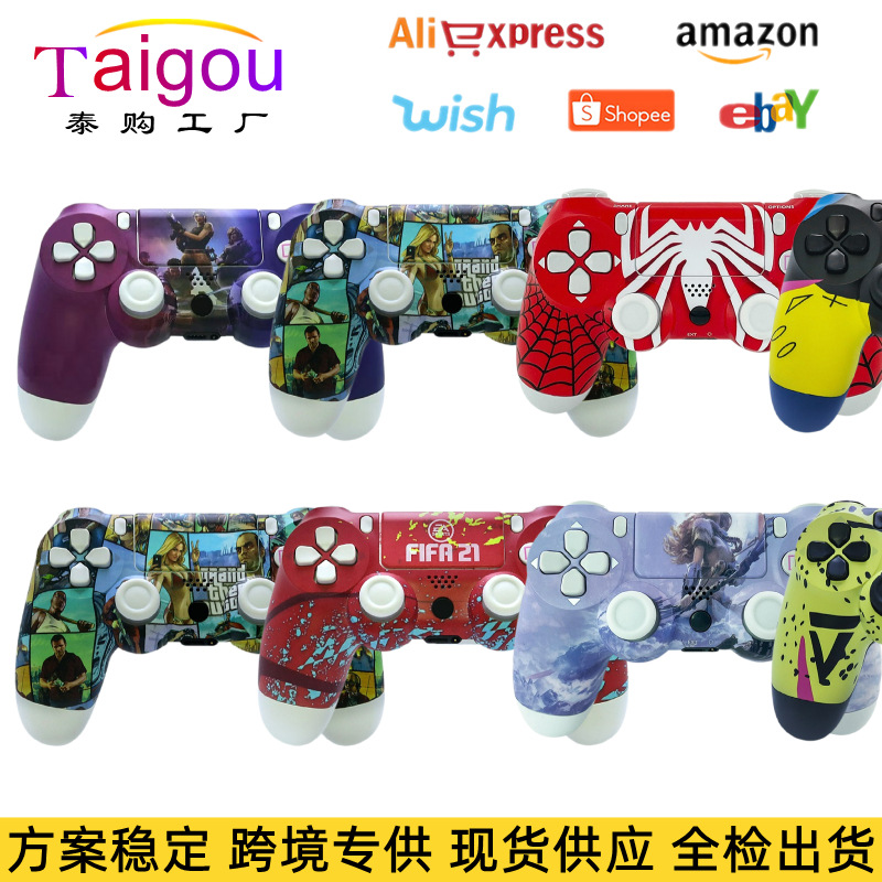 New p4 game controller scheme stable S4 controller Bluetooth 5.0 wireless vibration controller
