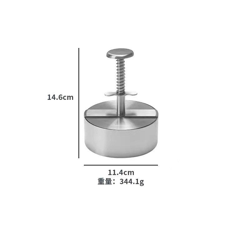 Stainless steel burger press round patty press beef patty DIY rice ball mold kitchen tool press