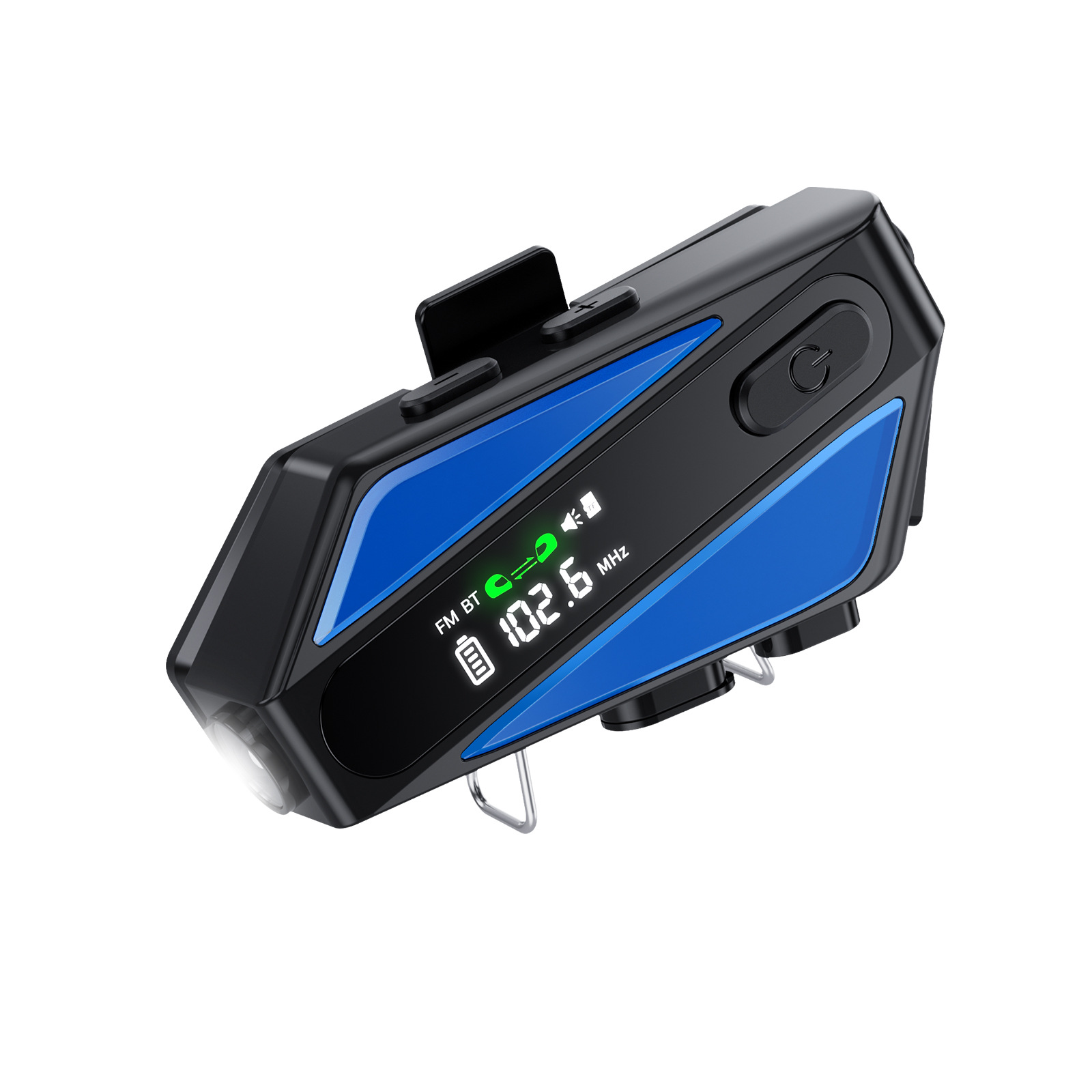 Private mold LED lighting two-person intercom waterproof noise-reducing motorcycle riding helmet Bluetooth headset new C6
