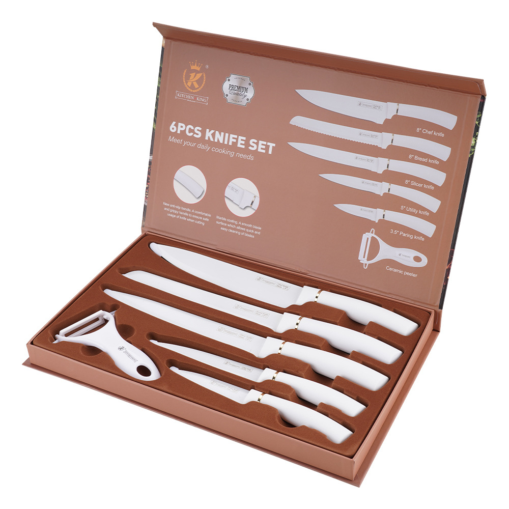 Jiakang Knife Set Household Stainless Steel Chef Knife Vegetable Knife Fruit Knife Kitchen Knife Gift Box Set