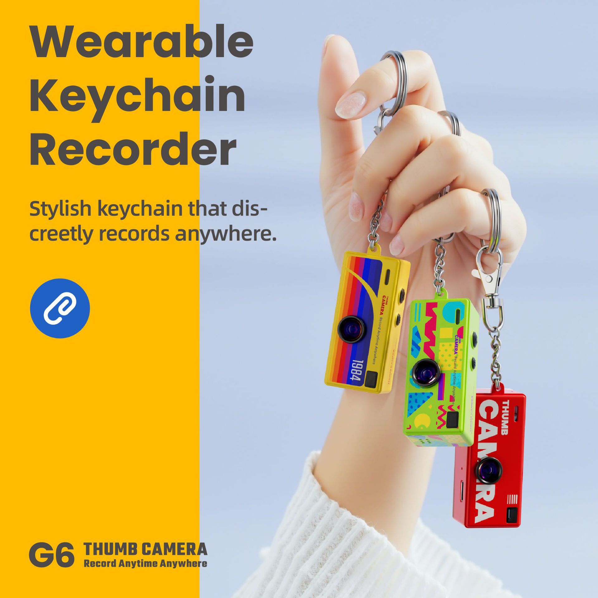Small Camera Campus Portable Mini Backpack Pendant Student Camera Can Take Photos and Record Videos